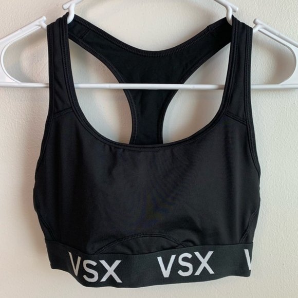 VICTORIA’S SECRET Black The Player Racerback Sports Bra - Picture 2 of 7